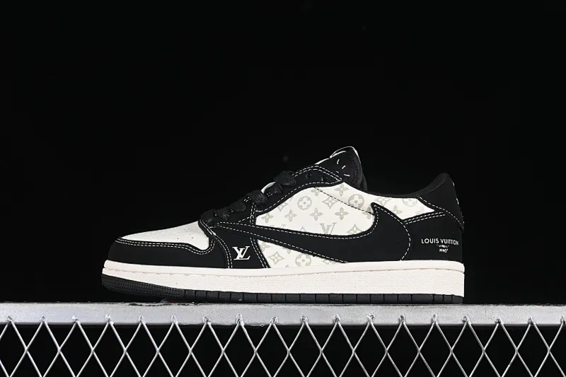 All categories Air Jordan Jordan series basketball shoes Air Jordan 1 Low High-end customized low-top sneakers Travis Scott x Fragment Design x Jordan Air Jordan 1 Low OG SP AJ1 Joe 1LV joint Dark Knight low-top cultural casual sneakers LX1988-200